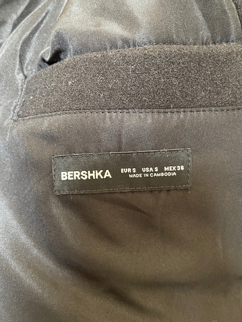 Bershka Black Single-Button long Coat S - Picture 3 of 5